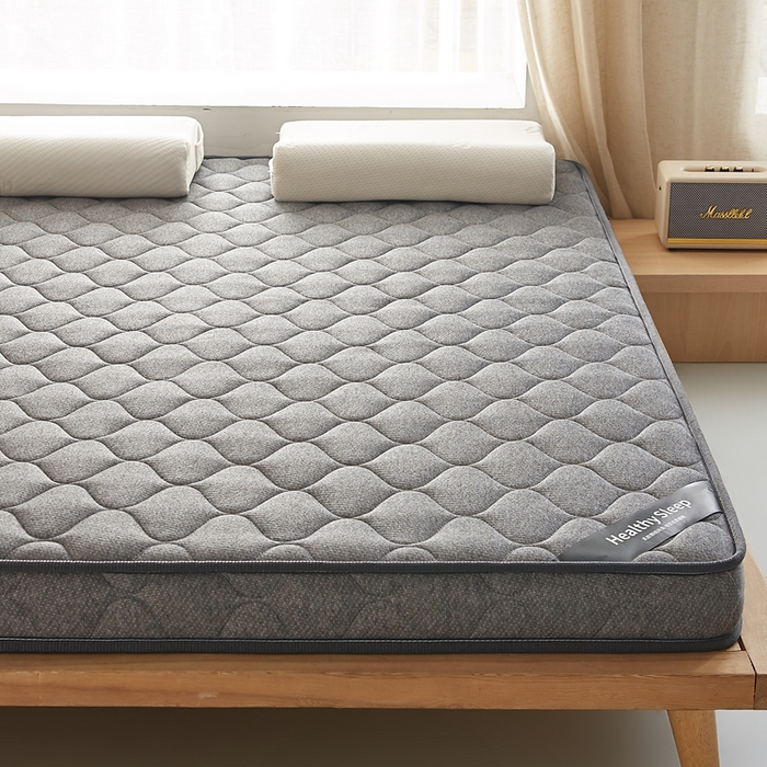 91家纺网 家纺一手货源 找家纺 艺博床垫 2025新款25d立体海绵床垫 格子灰