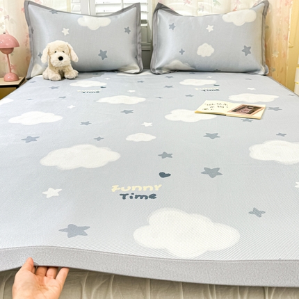 川悦生活 2025新款数码印花冰藤席 云都星园