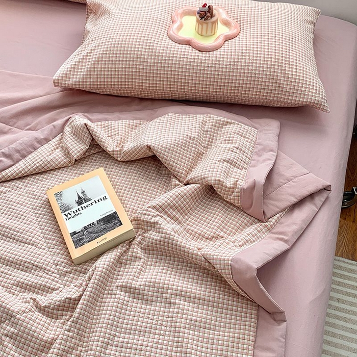 91家纺网 家纺一手货源 找家纺 （总）水洗的故事 2025新款全棉色织水洗棉夏被&四件套