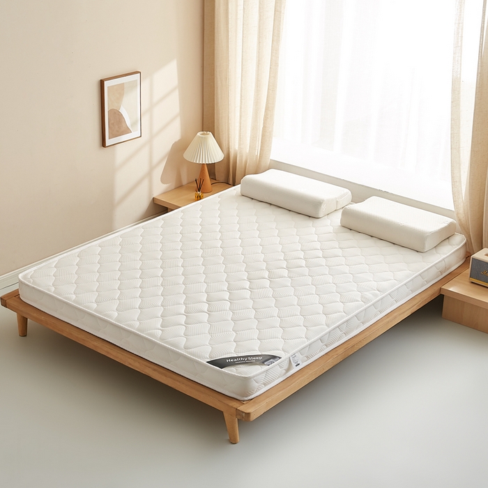 91家纺网 家纺一手货源 找家纺 艺博床垫 2025新款25d立体海绵床垫 格子白