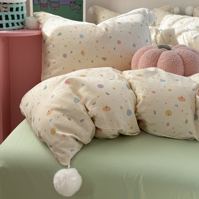 91家纺网 家纺一手货源 找家纺 （总）金爱家 2025新款亲肤舒适纯棉双层纱四件套