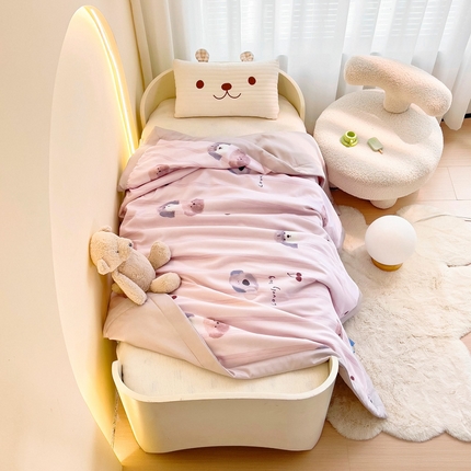 御棉坊 2025新款A类50天丝数码印花夏被子被芯 樱桃小狗