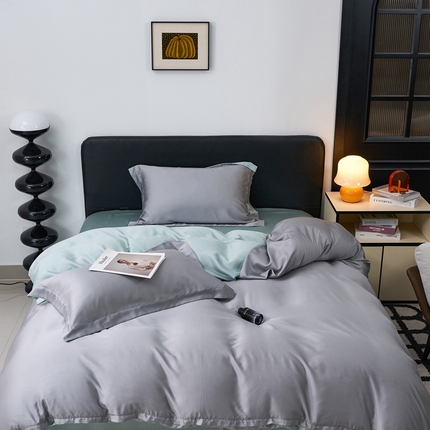 91家纺网 家纺一手货源 找家纺 （总）顾家家居  2025新款纯色兰精天丝四件套