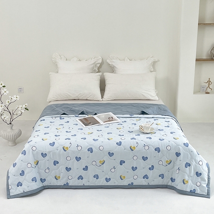 诗雅纺织 2025新款超柔水洗棉夏凉被空调被 夏日甜心