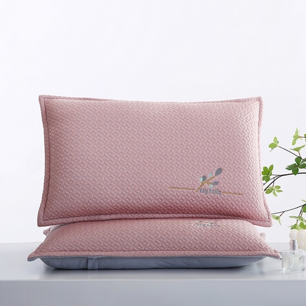 小牛席业 2025新款金枝玉叶冷感豆豆夏凉枕 粉色 35*55cm（枕头含枕芯）