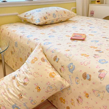 91家纺网 家纺一手货源 找家纺 （总）吉象家纺 2025新款高支密全棉印花单品系列-单床单