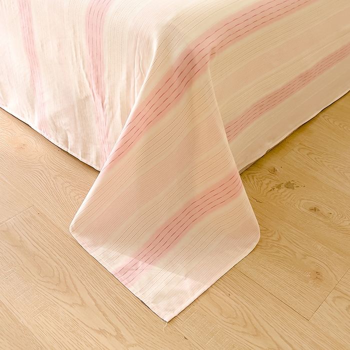 91家纺网 家纺一手货源 找家纺 DoDo 兜兜 2026新款全棉双层纱印花单床单（可定做尺寸） 律动-粉