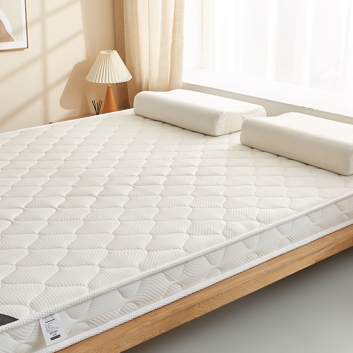 91家纺网 家纺一手货源 找家纺 艺博床垫 2025新款25d立体海绵床垫 格子白