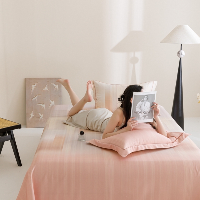 91家纺网 家纺一手货源 找家纺 舒慕 2025新款天丝竹纤维凉席三件套 简伊