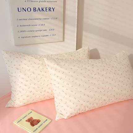 91家纺网 家纺一手货源 找家纺 （总）DoDo 兜兜 2025新款全棉双层纱印花单枕套（可定做尺寸）