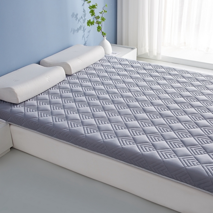 91家纺网 家纺一手货源 找家纺 艺博床垫 2025新款水洗棉成人床垫 灰色