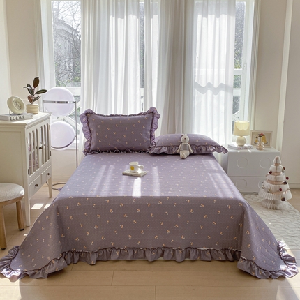 91家纺网 家纺一手货源 找家纺 （总）尊妙被业 2025新款针织棉床盖三件套