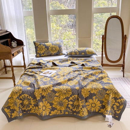 91家纺网 家纺一手货源 找家纺 七七家纺 2025新款新疆长绒棉盖毯 飞黄腾达