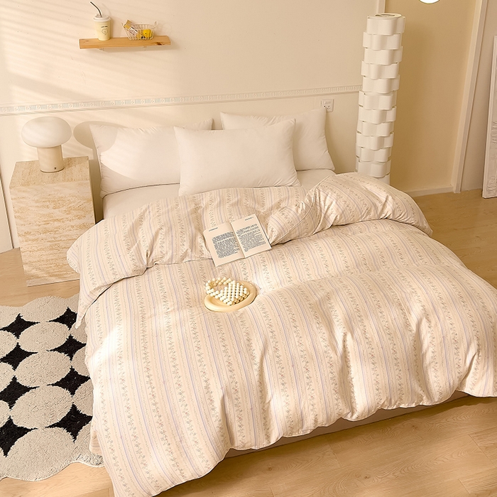 91家纺网 家纺一手货源 找家纺 DoDo 兜兜 2026新款全棉双层纱印花单被套（可定做尺寸） 蓝色的风