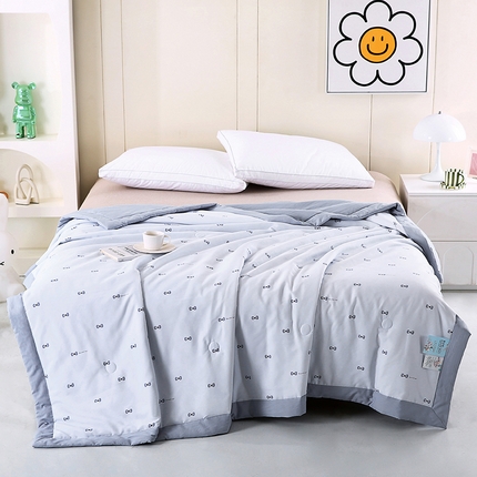 91家纺网 家纺一手货源 找家纺 （总）欧朵家纺 2025新款A类针织棉印花夏被子被芯