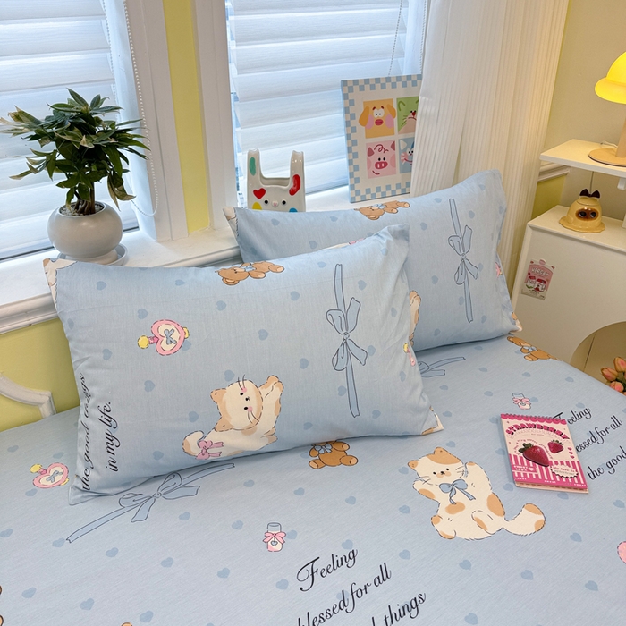 91家纺网 家纺一手货源 找家纺 吉象家纺 2025新款高支密全棉印花单品系列-单床笠 班尼