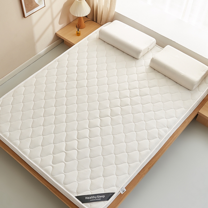 91家纺网 家纺一手货源 找家纺 艺博床垫 2025新款25d立体海绵床垫 格子白