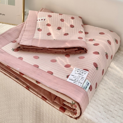 91家纺网 家纺一手货源 找家纺 尊妙被业 （总）2025春夏新款全棉纯棉印花床盖三件套