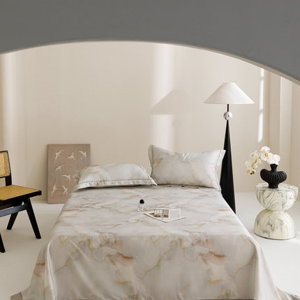 91家纺网 家纺一手货源 找家纺 （总）舒慕 2025新款贴边天丝竹纤维凉席三件套