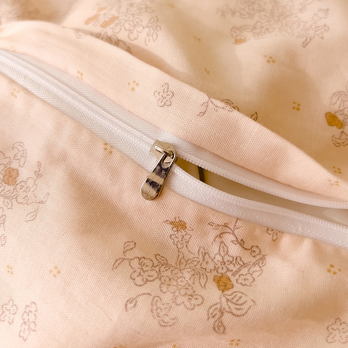 91家纺网 家纺一手货源 找家纺 DoDo 兜兜 2025新款全棉双层纱印花单枕套（可定做尺寸） 慕白