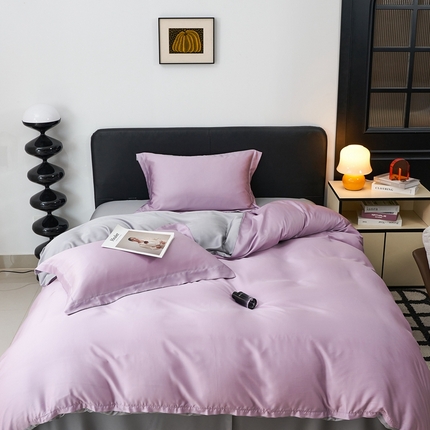 91家纺网 家纺一手货源 找家纺 （总）顾家家居  2025新款纯色兰精天丝四件套