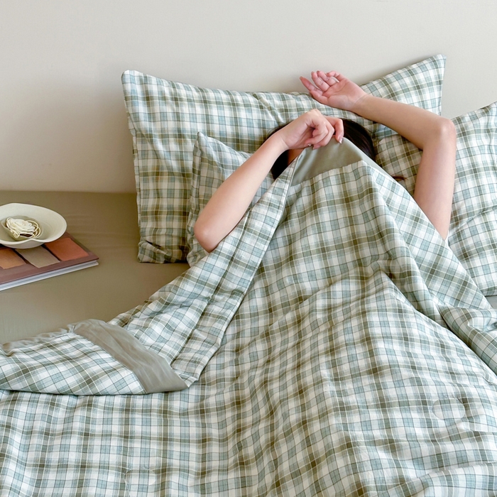 91家纺网 家纺一手货源 找家纺 大彩家居 2025新款全棉有氧水洗纱布夏被夏凉被 格调