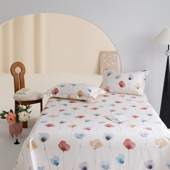 91家纺网 家纺一手货源 找家纺 舒慕 2025新款天丝竹纤维凉席三件套 初语