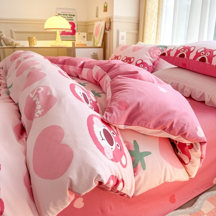 91家纺网 家纺一手货源 找家纺 (总) 清雅福 2025春夏新品全棉13372印花系列四件套