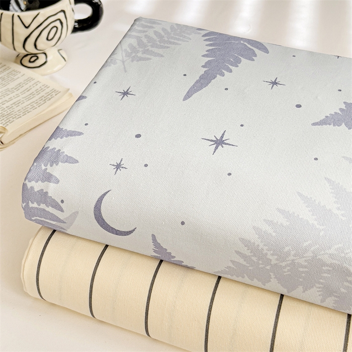 91家纺网 家纺一手货源 找家纺 名兮家居2025新款卡通简约时尚全棉老粗布床单 枫叶情