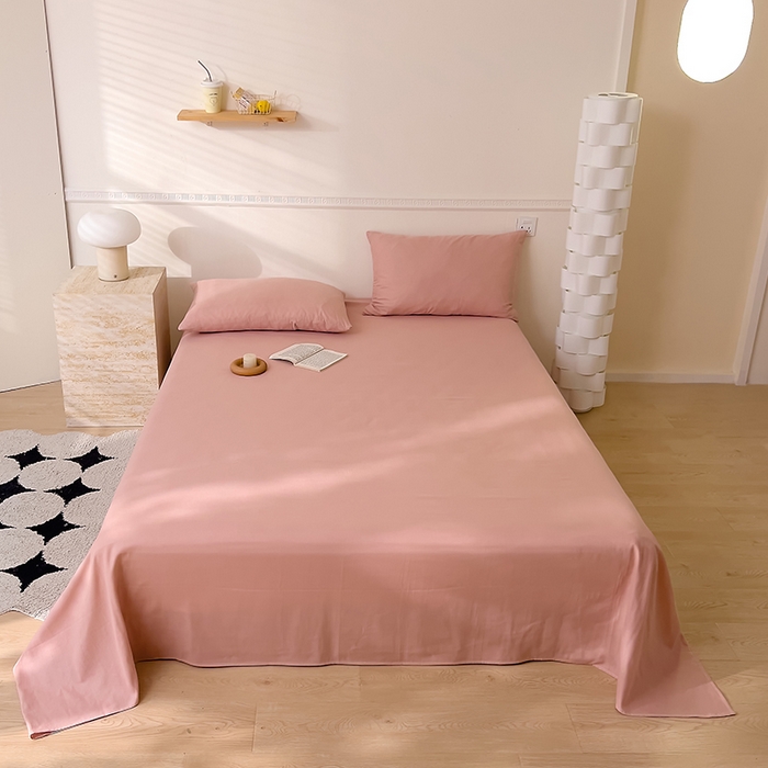 91家纺网 家纺一手货源 找家纺 DoDo 兜兜 2025新款全棉双层纱印花单床单（可定做尺寸） 浅灰玉