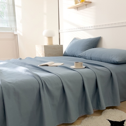 91家纺网 家纺一手货源 找家纺 （总）DoDo 兜兜 2025新款全棉双层纱印花单床单（可定做尺寸）