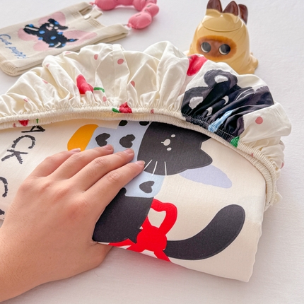 91家纺网 家纺一手货源 找家纺 （总）吉象家纺 2025新款高支密全棉印花单品系列-单床笠