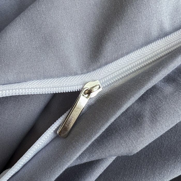 91家纺网 家纺一手货源 找家纺 梵克保罗 2025新款直播热卖长绒棉刺绣花边四件套-莉薇系列 莉薇-高级灰