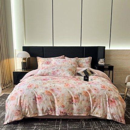 91家纺网 家纺一手货源 找家纺 一比一家纺 2025新款棉代尔轻奢套件 伊丽莎