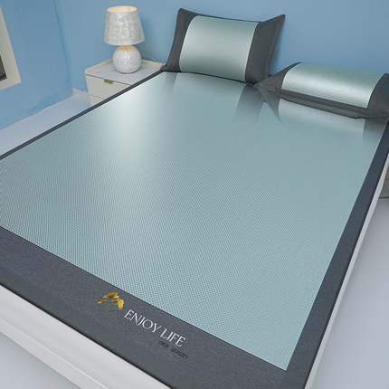 91家纺网 家纺一手货源 找家纺 （总）莱轩席业 2025新款冰藤三明冶小米花亲肤凉席