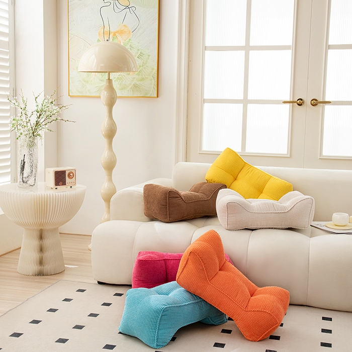 91家纺网 家纺一手货源 找家纺 （总）沐沐家纺 2026新款玉米绒腰靠沙发座椅垫