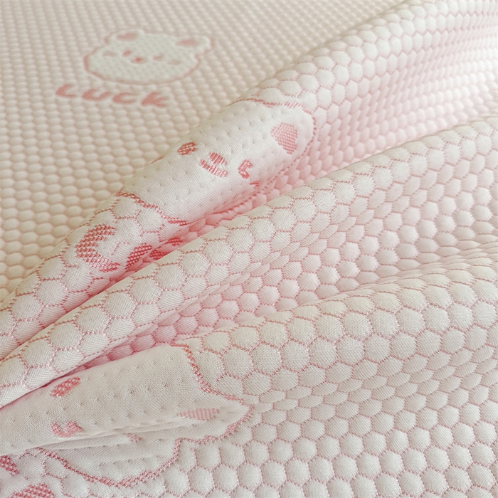 91家纺网 家纺一手货源 找家纺 喜居 2025新款LUCK小冰熊冰豆豆凉席 LUCK小冰熊-粉