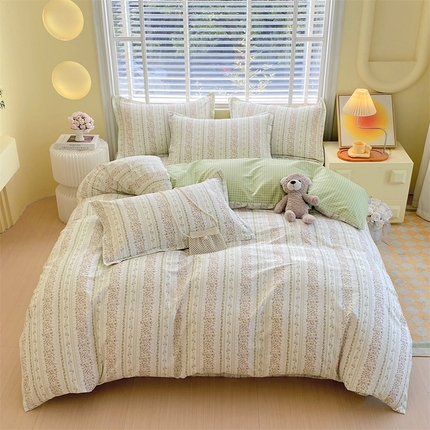 91家纺网 家纺一手货源 找家纺 （总）宝齐莱家纺 2025新款13372全棉印花四件套