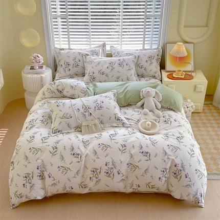 91家纺网 家纺一手货源 找家纺 （总）宝齐莱家纺 2025新款13372全棉印花四件套