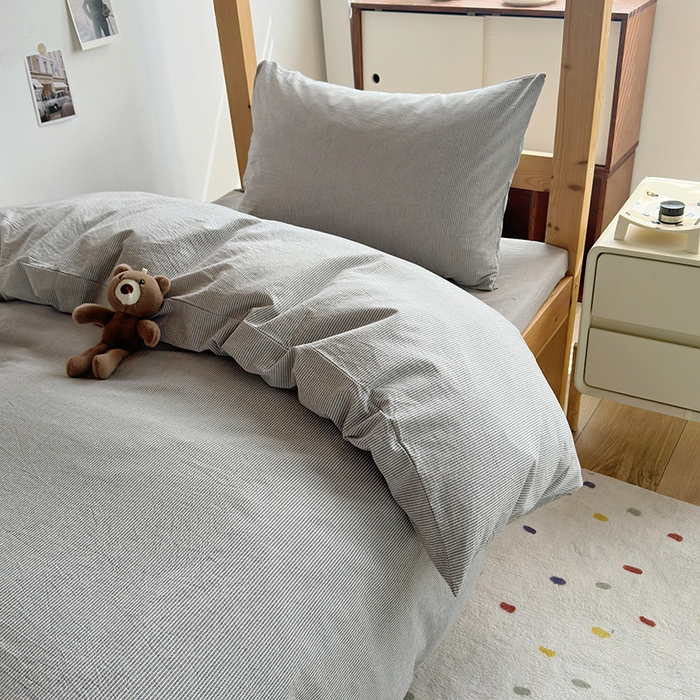 91家纺网 家纺一手货源 找家纺 （总）水洗的故事 2025新款A类色织水洗棉学生三件套