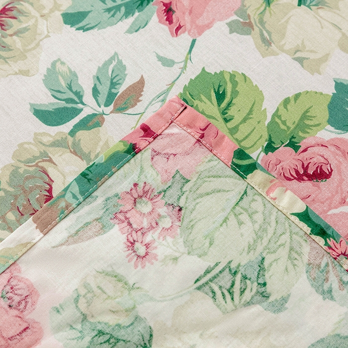 91家纺网 家纺一手货源 找家纺 绫韵 2025春夏新款ins清新卡通碎花全棉13372精梳纯棉单床单系列 浪漫花舞