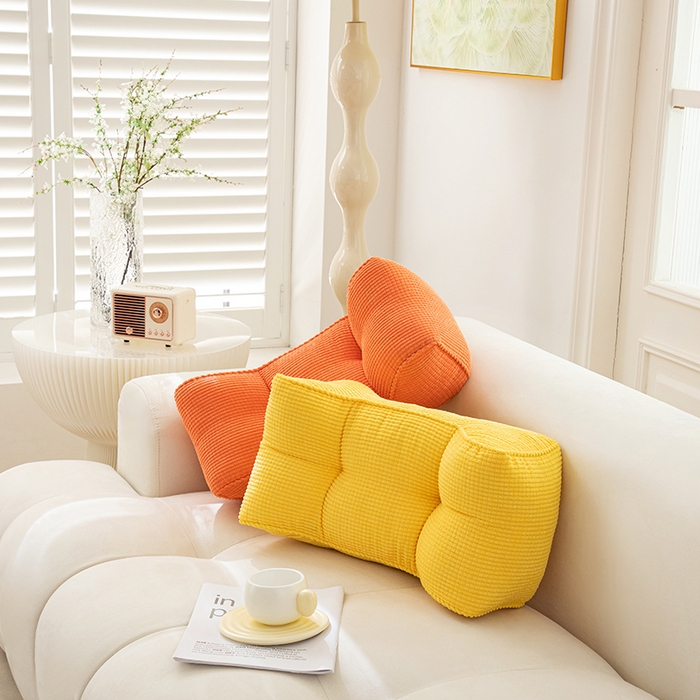 91家纺网 家纺一手货源 找家纺 （总）沐沐家纺 2026新款玉米绒腰靠沙发座椅垫