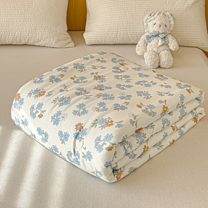 91家纺网 家纺一手货源 找家纺 品乐家纺 2025新款A类针织棉大豆被夏被夏凉被空调被学生被子 小松鼠