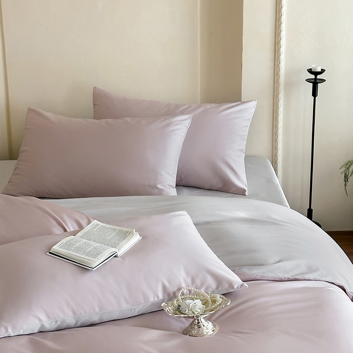 91家纺网 家纺一手货源 找家纺 赫帛 2025新款60支超细旦天丝棉四件套-雅奢 雅奢-烟灰粉