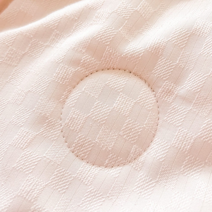 91家纺网 家纺一手货源 找家纺 芙绣 芙绣 2025新款七彩华夫格提花夏被四件套夏凉被空调被 浅粉+灰