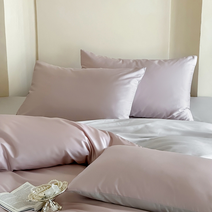 91家纺网 家纺一手货源 找家纺 赫帛 2025新款60支超细旦天丝棉四件套-雅奢 雅奢-烟灰粉