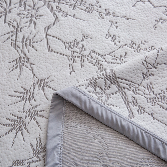 91家纺网 家纺一手货源 找家纺 柏薇 2025新款A类针织棉提花夏被空调被薄被子多功能盖毯 秘境花园