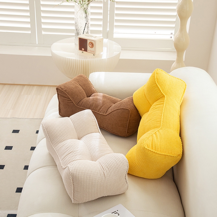 91家纺网 家纺一手货源 找家纺 （总）沐沐家纺 2026新款玉米绒腰靠沙发座椅垫