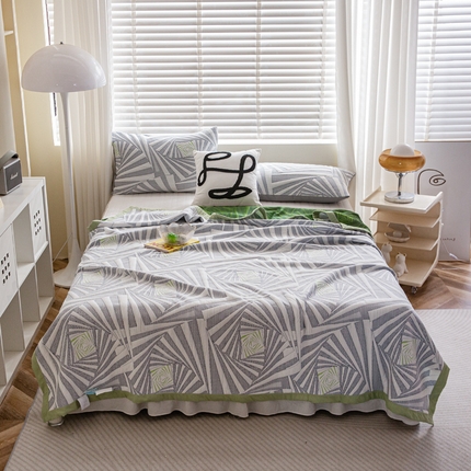 91家纺网 家纺一手货源 找家纺 （总）柏薇 2025新款A类针织棉提花夏被空调被薄被子多功能盖毯