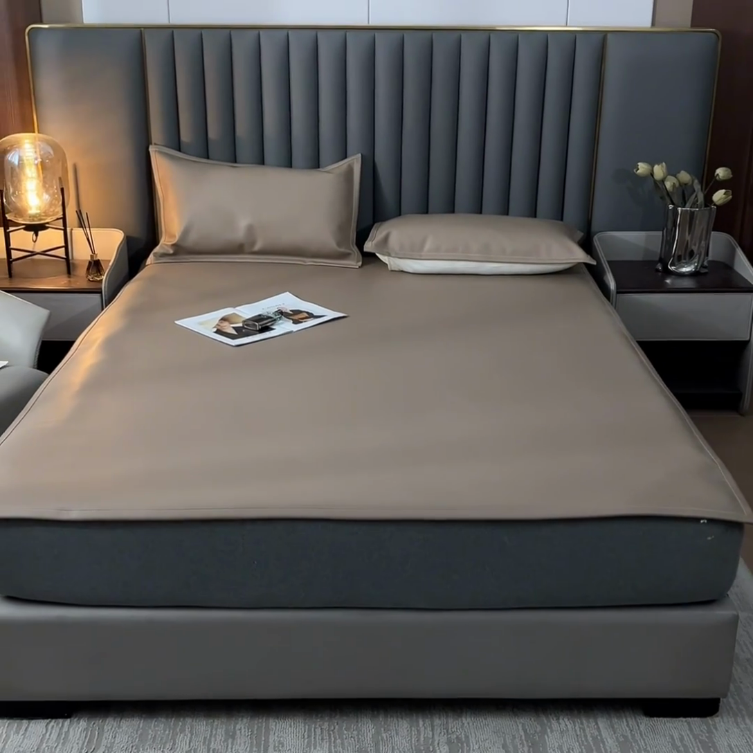 91家纺网 家纺一手货源 找家纺 （总）品乐家纺 2025新款纳帕防水耐磨免洗防霉透气隔热牛皮凉席